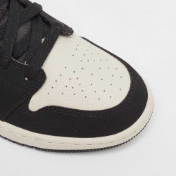 Pre Owned Air Jordans Multicolor Leather and Suede Air Jordan 1 Mid SE Camo Sneakers Size 37.5