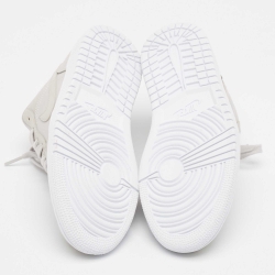 Pre Owned Air Jordans Grey Nubuck  Air Jordan 1 Grey Fog Sneakers Size 37.5