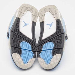 Pre Owned Air Jordans Blue Suede Jordan 4 University Blue Sneakers Size 37.5