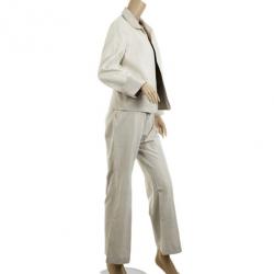 Akris Beige Linen Suit