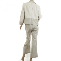 Akris Beige Linen Suit