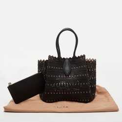 Pre Owned Alaia Black Leather Angele Tote