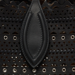 Pre Owned Alaia Black Leather Angele Tote