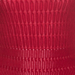 Pre Owned Alaia Red Chenille Wool Patterned Long Sleeve Skater Dress M