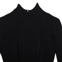 Pre Owned Azzedine Alaia Black Long Sleeve Dress XS