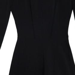 Pre Owned Azzedine Alaia Black Long Sleeve Dress XS