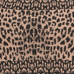 Alaia Pink/Black Leopard Pattern Stretch Jacquard Sleeveless Crop Top M