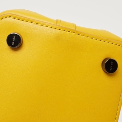 Alaia Yellow Laser Cut Leather Le Mina 20 Tote