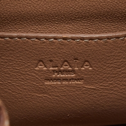 Pre Owned Alaia Brown Leather Drawstring Bucket Bag
