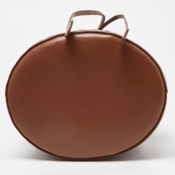 Pre Owned Alaia Brown Leather Drawstring Bucket Bag