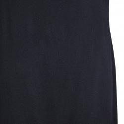 Pre Owned Alberta Ferretti Black Silk Studded Shoulder Detail Sleeveless Maxi Dress M