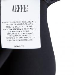 Pre Owned Alberta Ferretti Black Silk Studded Shoulder Detail Sleeveless Maxi Dress M