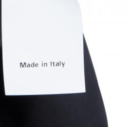 Pre Owned Alberta Ferretti Black Silk Studded Shoulder Detail Sleeveless Maxi Dress M