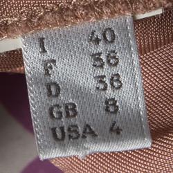 Pre Owned Alberta Ferretti Blush Pink Twist Front Detail Sleeveless Dress S