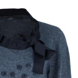 Alberta Ferretti Cashmere Embellished Sweater L