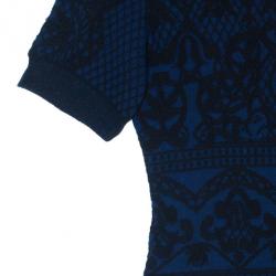 Pre Owned Alberta Ferreti Knit Turtleneck Dress M