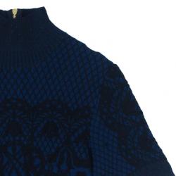 Pre Owned Alberta Ferreti Knit Turtleneck Dress M