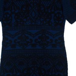 Pre Owned Alberta Ferreti Knit Turtleneck Dress M