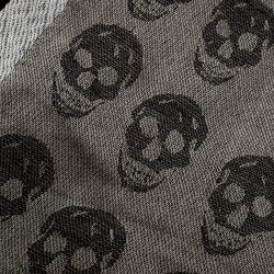 Alexander McQueen Beige Skull Pattern Kefia Triangle Scarf