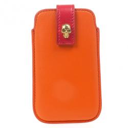 Pre Owned Alexander McQueen Two Tone Skull Embellished iPhone Cover