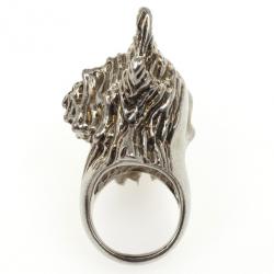 Pre Owned Alexander McQueen Punk Shell Skull Ring Size 51