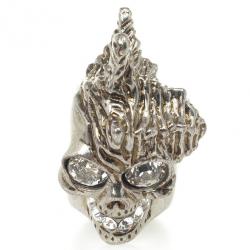 Pre Owned Alexander McQueen Punk Shell Skull Ring Size 51