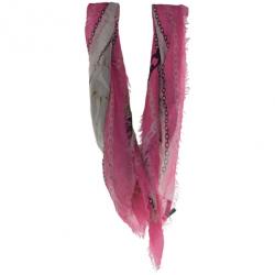 Pre Owned Alexander McQueen Panther Skull and Chain Print Square Scarf