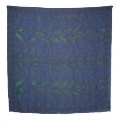 Pre Owned Alexander McQueen Black Printed Silk Square Scarf