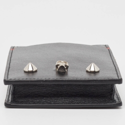 Alexander McQueen Black/Red Leather Chain Phone Holder