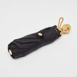Pre Owned Alexander McQueen Black Skull Handle Umbrella