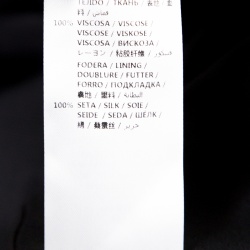 Pre Owned Alexander McQueen Black Draped Maxi Skirt L