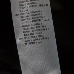 Pre Owned Alexander McQueen Black Ruffled Midi Skirt L