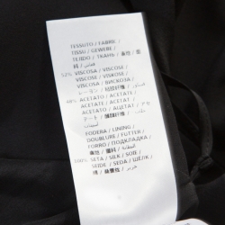 Pre Owned Alexander McQueen Black Embellished Collar Halter Evening Gown L