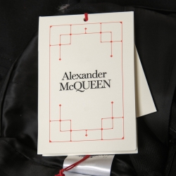 Pre Owned Alexander McQueen Black Wool Flared Skirt L