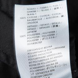 Pre Owned Alexander McQueen Black Denim Leather Trim Detail Distressed Hybrid Shorts S