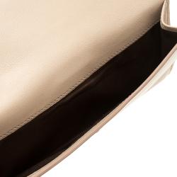 Alexander McQueen Blush Pink Leather Floral Embroidered Insignia Continental Wallet