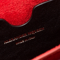 Pre Owned Alexander McQueen Black Leather Box Shoulder Bag 