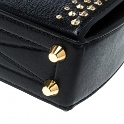 Pre Owned Alexander McQueen Black Leather Box Shoulder Bag 