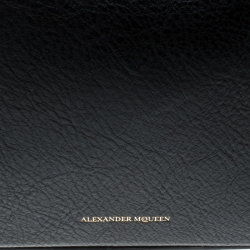 Pre Owned Alexander McQueen Black Leather Box Shoulder Bag 