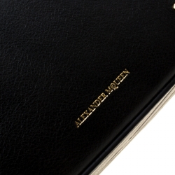 Alexander McQueen Black Leather Box Shoulder Bag 