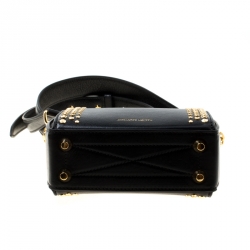 Alexander McQueen Black Leather Box Shoulder Bag 
