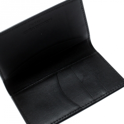 Alexander McQueen Metallic Gold Leather Skull Bifold Card Holder 