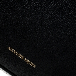 Alexander McQueen Black Leather Box 19 Shoulder Bag 
