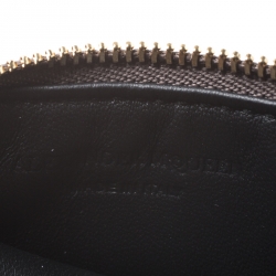 Alexander McQueen Grey Leather Zip Card Holder 