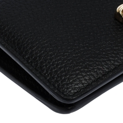 Alexander McQueen Black Leather Skull Bifold Wallet
