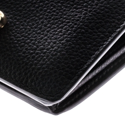 Alexander McQueen Black Leather Skull Bifold Wallet