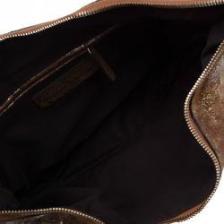 Pre Owned Alexander McQueen De Manta Faithful Gold Lamina Metallic Fold-over Clutch