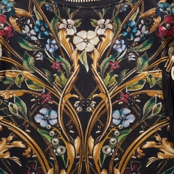 Pre Owned Alexander McQueen Multicolor Printed Satin De Manta Clutch