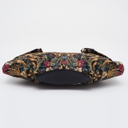Pre Owned Alexander McQueen Multicolor Printed Satin De Manta Clutch
