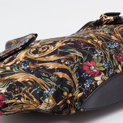 Pre Owned Alexander McQueen Multicolor Printed Satin De Manta Clutch